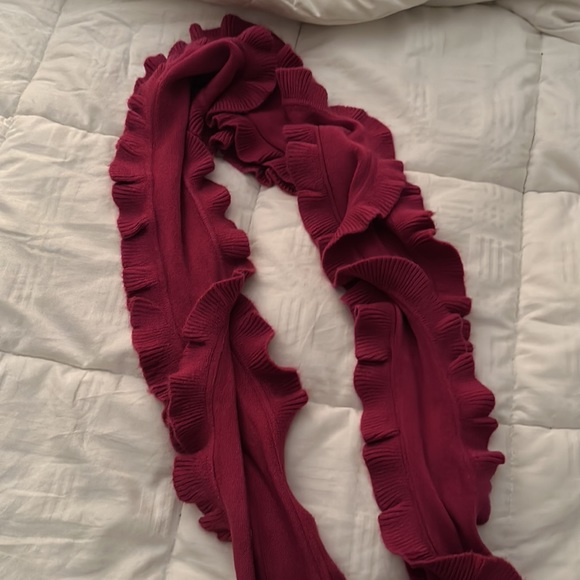 RUFFLED PURPLE/DEEP PINK INFINITY SCARF NEW - Picture 3 of 5